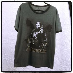 Disney Marvel Crossbones Ringer Tee NWT